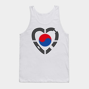 Korean Patriot Flag Series (Heart) Tank Top